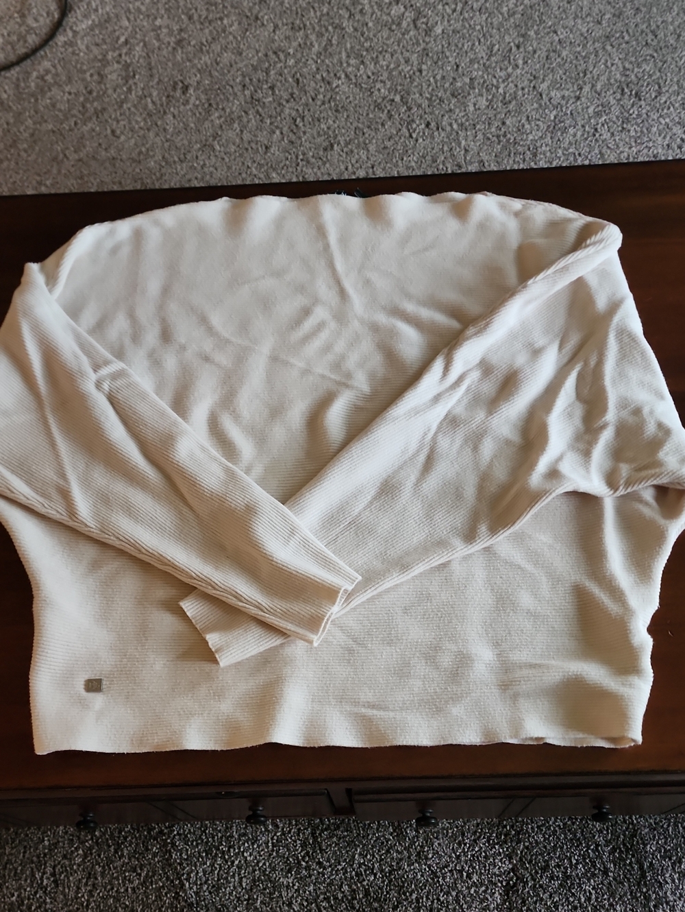 Lauren Ralph Lauren Cream Dolman  Knit Sweater